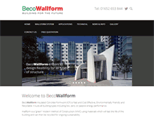 Tablet Screenshot of becowallform.co.uk